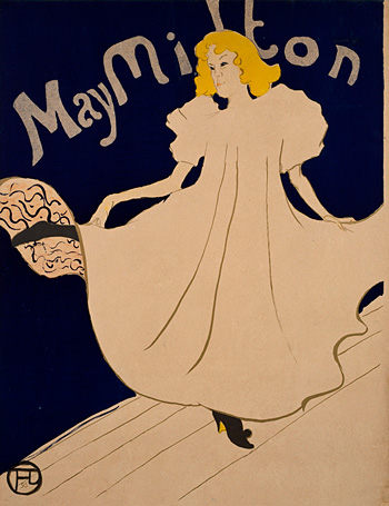 アンリ・ド・トゥールーズ＝ロートレック『メイ・ミルトン』1895年　リトグラフ、紙　三菱一号館美術館蔵