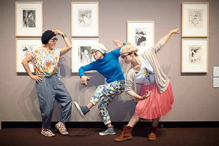 ロートレックの作品と珍しいキノコ舞踊団