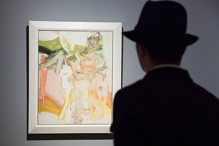 ウィレム・デ・クーニング『水の中の女』1965年　油彩、板に貼られた紙　73.7×58.4cm　The Ryobi Foundation Collection