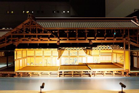 模型「江戸城本丸大広間・松の廊下・白書院」（復元年代：19世紀中期　縮尺：1/30）