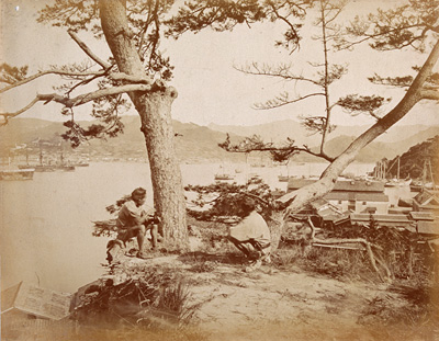 内田九一『長崎港』 明治5（1872）年　アルビューメン・プリント