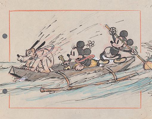 『ミッキーのハワイ旅行』より　1937年 ©Disney Enterprises, Inc.