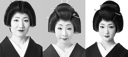 左から：喜美弥、きみ鶴、寿々女
