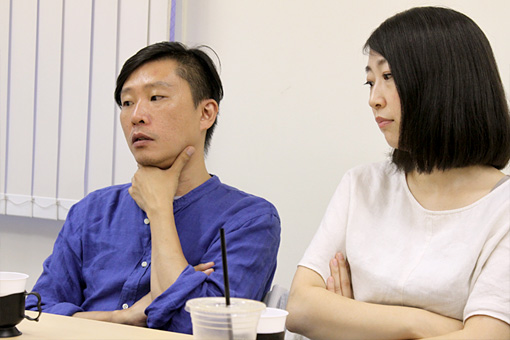 左から：蔡忠浩、森本夏子