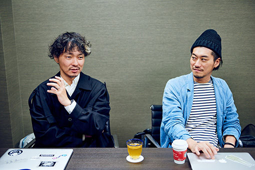 左から：冨永恵介、田中直基