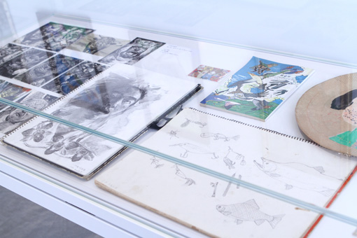 金沢21世紀美術館には、池田の少年時代の絵も展示されている