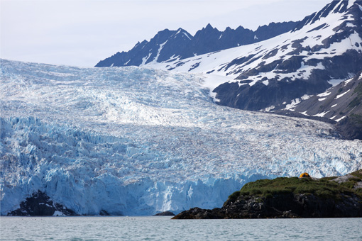 石塚が撮影したアラスカの氷河 ©Gentaro Ishizuka