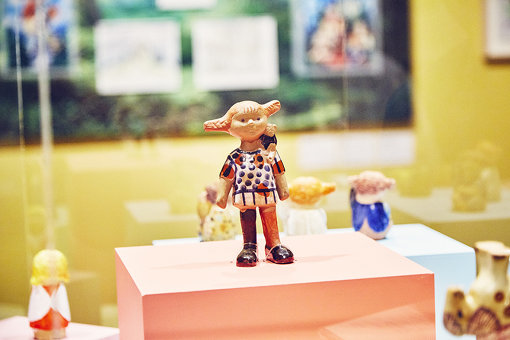 リンドグレーンと交流のあったリサ・ラーソンが、1960年につくったピッピ人形