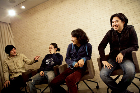 左から：Minami、Arai、Canno、Okura