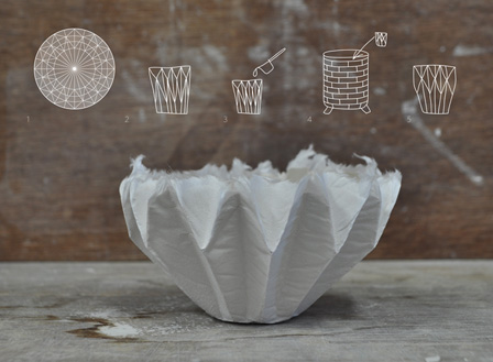 五十嵐瞳による作品『Making Porcelain With an ORIGAMI』