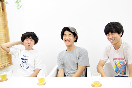 左から：松田光弘、角舘健悟、粕谷哲司