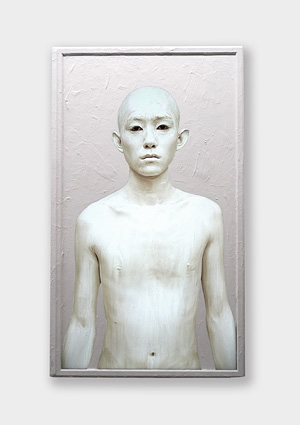 エキソニモ『Body Painting – 40inch/Male/White』