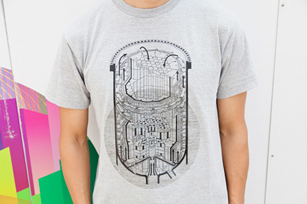 藤元明『Nuclear Reactor（原子炉）Tシャツ』