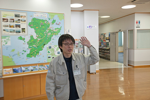 村上水軍博物館学芸員の田中謙。今回、日本遺産に認定された「村上海賊」の一連のストーリーを考案した立役者