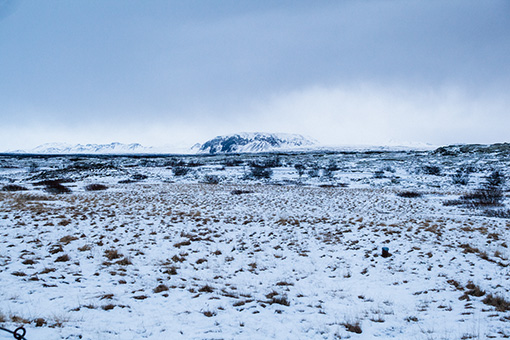 冬のアイスランドはまさに、地の果てといった様相
