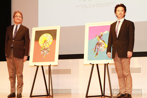 左から：国立新美術館の館長・青木保、荒木飛呂彦