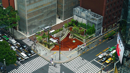 Ginza Sony Parkの俯瞰写真