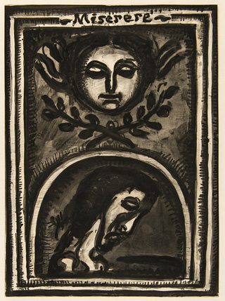ジョルジュ・ルオー《神よ、われを憐れみたまえ、あなたの大いなる慈しみによって》『ミセレーレ』　1948年刊　ポーラ美術館蔵