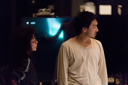 安藤洋子（左）、田根剛（右）　写真提供：山口情報芸術センター［YCAM］