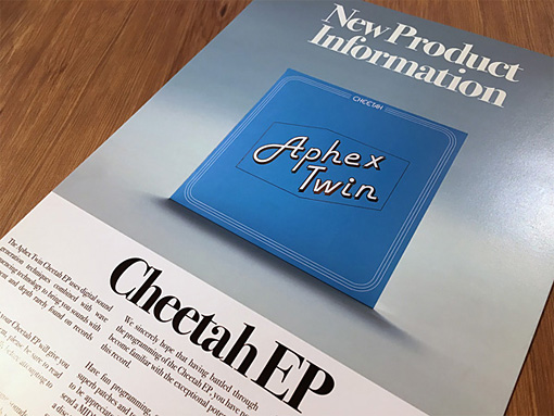 Aphex Twin『Cheetah EP』インフォメーションカード